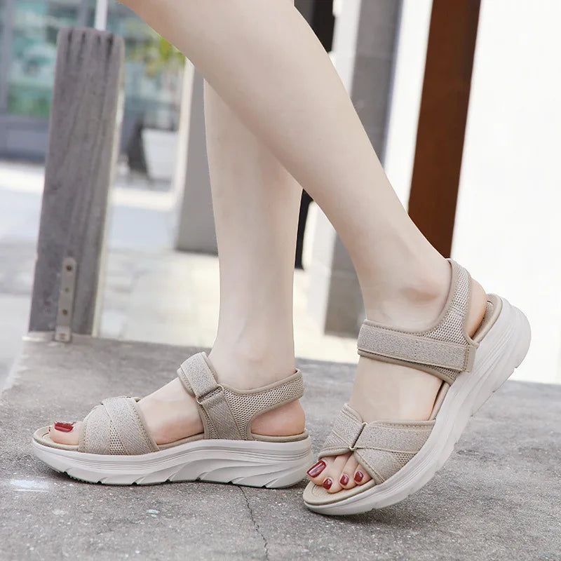 Grove | Wedge Sandal — Non-Slip & Wide Fit