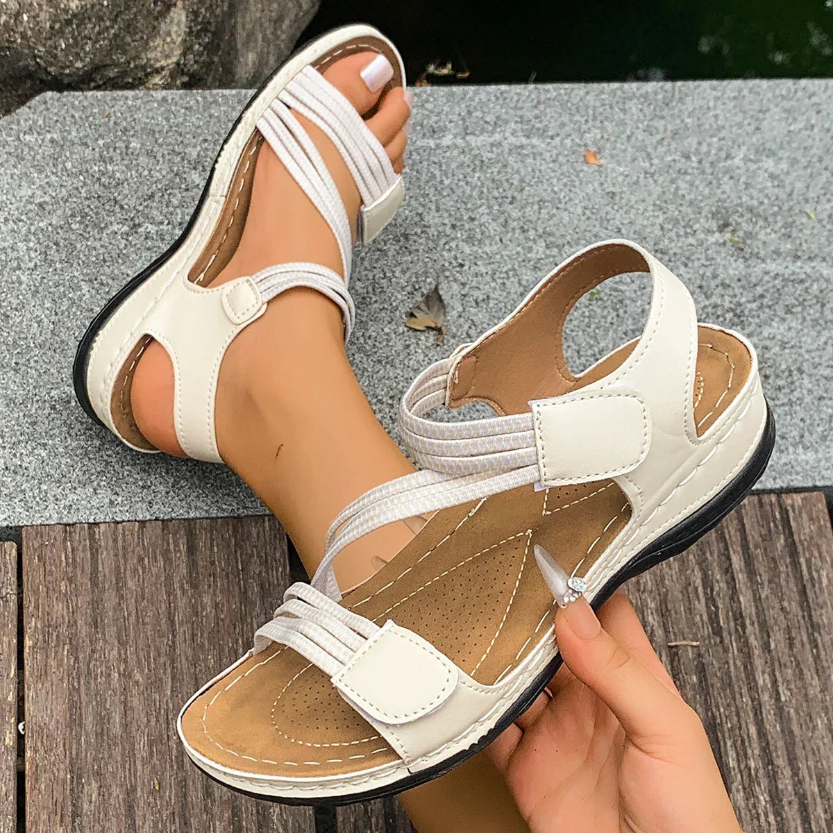 Marsh | Open-Toe Arch Support Sandal