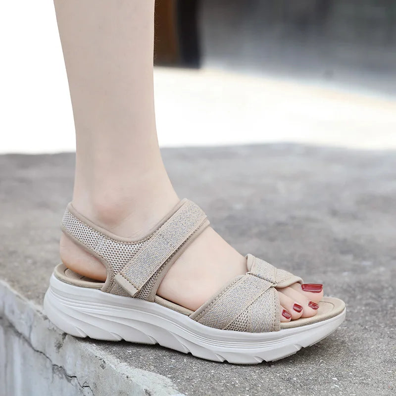 Grove | Wedge Sandal — Non-Slip & Wide Fit