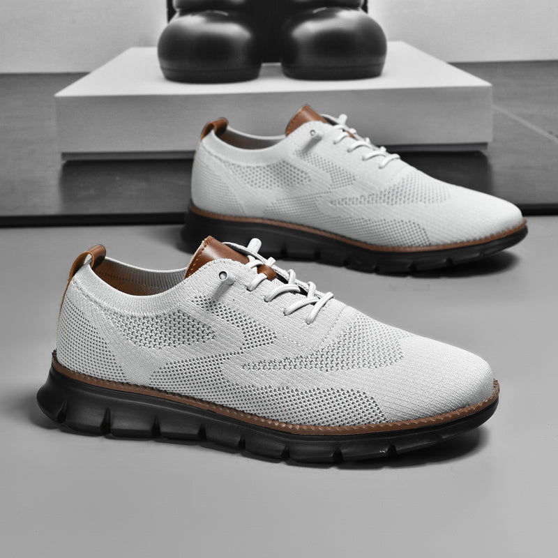 Men's Wide Toe Box Walking Shoes – Breathable Slip-On Comfort
